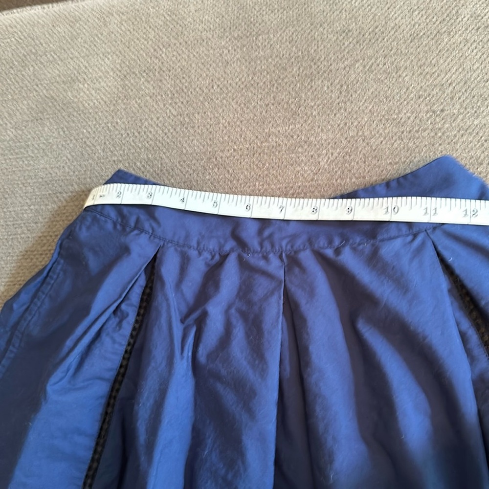 Vineyard Vines Navy Blue Mini Skirt size 00 lined 100% cotton - Picture 7 of 8